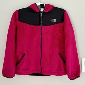 The North Face Youth Plush Fleece Fuzzy Oso Zip Up Jacket with Hood L 14/16